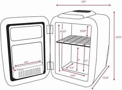 Cooluli Mini Fridge for Bedroom - Image 9