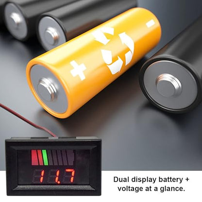 Battery Charge Level Indicator Car Battery Capacity Meter Tester Checker - Image 4