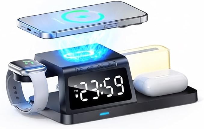 IHAO 6in1Digital Alarm Clock - Image 8