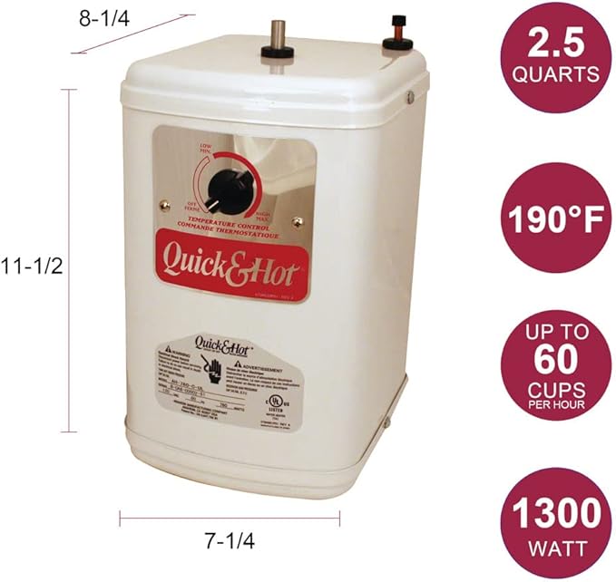 Westbrass A272HFP-12 Develosah 2-Handle Hot and Cold Water Dispenser - Image 4