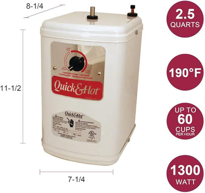 Westbrass A272HFP-12 Develosah 2-Handle Hot and Cold Water Dispenser - Image 4