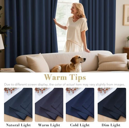 H.VERSAILTEX Navy Blackout Curtains - Image 6