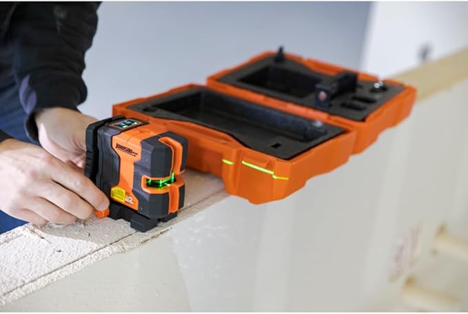 Johnson Level & Tool JLN300-GNCL Laser Level, Self-Leveling Cross-Line Laser - Image 8