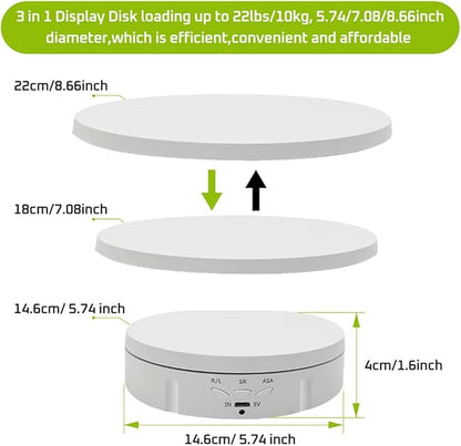 JAYEGT 3 in 1 Motorized Rotating Display Stand - Image 2