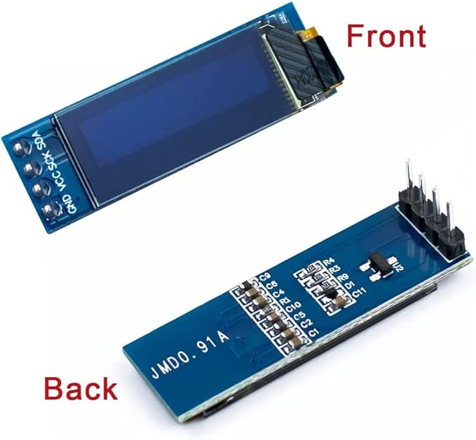 Hosyond 5 Pcs 0.91 Inch I2C IIC OLED Display Module OLED Screen DC 3.3V~5V - Image 3