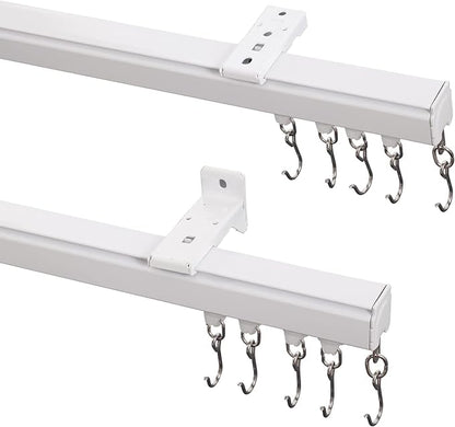 ChadMade Ceiling/Wall Mount Curtain Track Rod Set - 9ft Adjustable Length by ChadMade