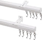 ChadMade Ceiling/Wall Mount Curtain Track Rod Set - 9ft Adjustable Length by ChadMade