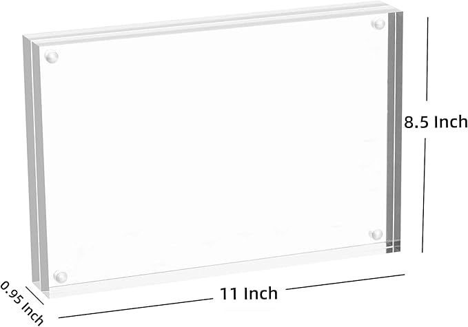 Meetu Acrylic Picture Frame 8.5x11 - Image 2