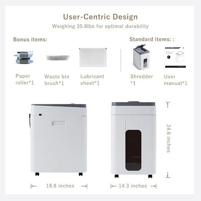 Heavy Duty Paper Shredder: 400 Sheets Auto Feed - Image 7