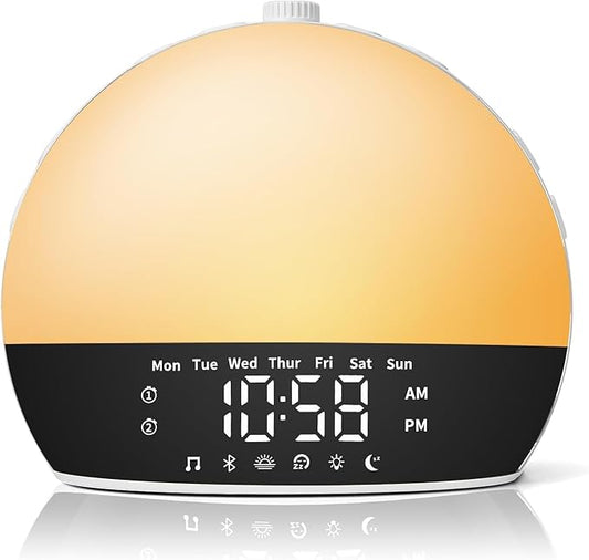 Risop Wake Up Light Sunrise Alarm Clock by Risop