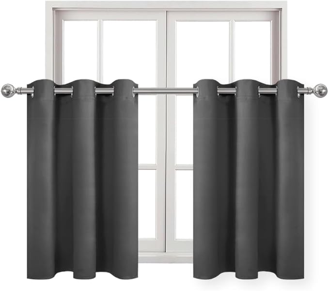 DWCN Short Curtains 36 Inches Long, Basement Half Curtains - Image 7