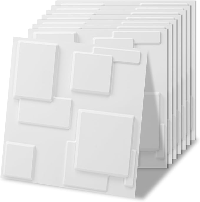 Art3d 20 Pack Decorative 3D Wall Panels, 19 Sq.Feet PVC Interior Wall Décor by Art3d