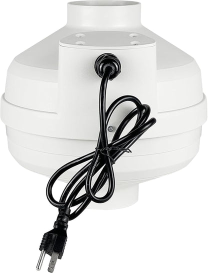 MIDCVFRUN 4 inch Radon Fan, 2 speed 260/188CFM Radon Mitigation System Quickly by MIDCVFRUN