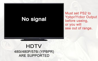 Azduou PS2 to HDMI Adapter HD-Link Cable Support ON/Off Switch, Converter PS3 - Image 6