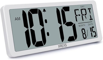 Large Digital Wall Clock, Electronic Alarm Clocks by XREXS