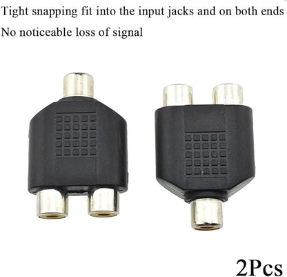 HAHIYO 3 RCA F-2x3.4 RCA F Stereo Plug Interconnect Audio One Male 3.4mm Two - Image 6