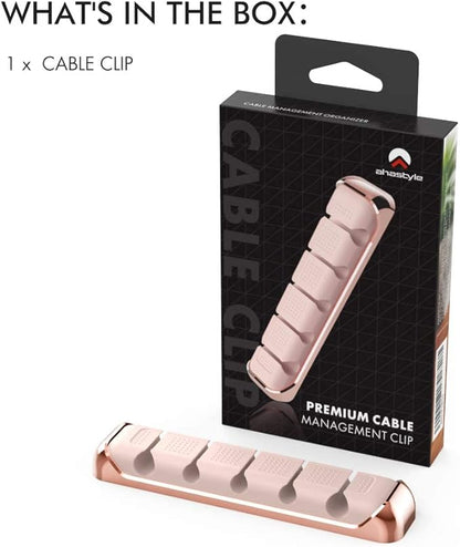 AHASTYLE Cable Organizer Holder 5 Slots Desktop Cord Wire Clips Keeper - Image 6