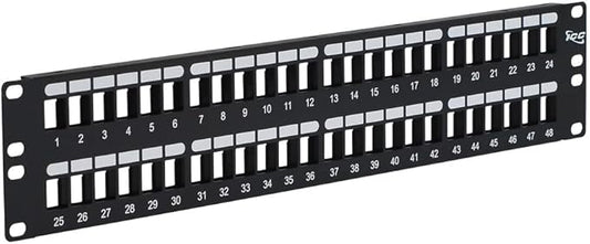 ICC 48 Port Blank Keystone 2U Patch Panel by ICC