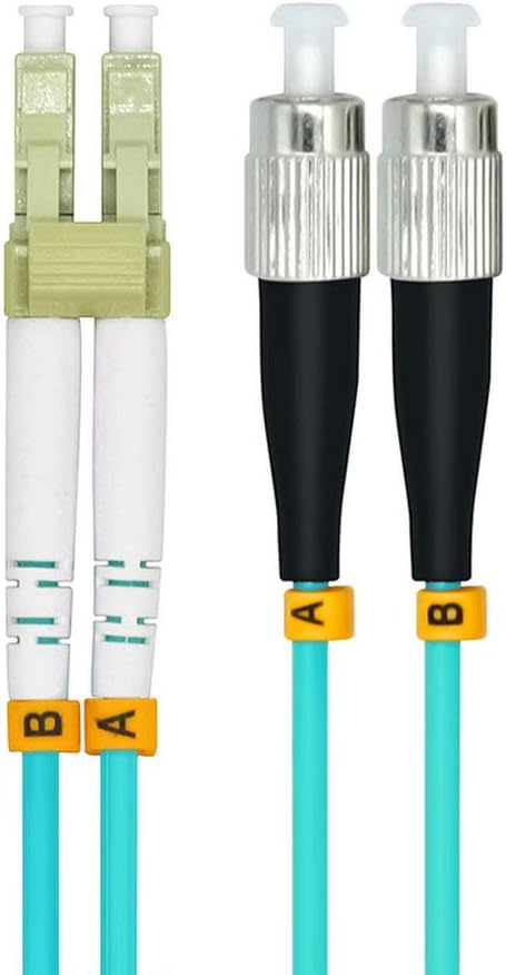 Jeirdus 3Meters 10ft LC to FC Duplex 50/125 10G OM3 Multi-Mode Fiber Optic - Image 2