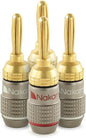 Nakamichi FanLock Excel Series 24k Gold Plated Banana Plugs 10 AWG by Nakamichi
