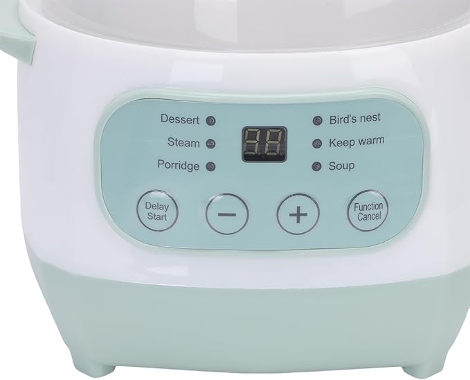 TOPINCN 1L 200W Electric Stew Pot, Smart ABS Ceramic Mini Slow Cooker, Dorm Room - Image 8