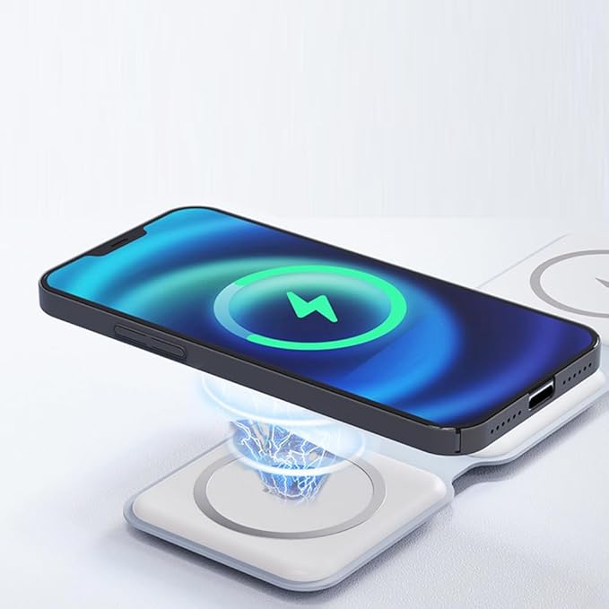 IHAO 3in1 Megnetic Attraction Wireless Charging Station Foldable Fast Charger - Image 9