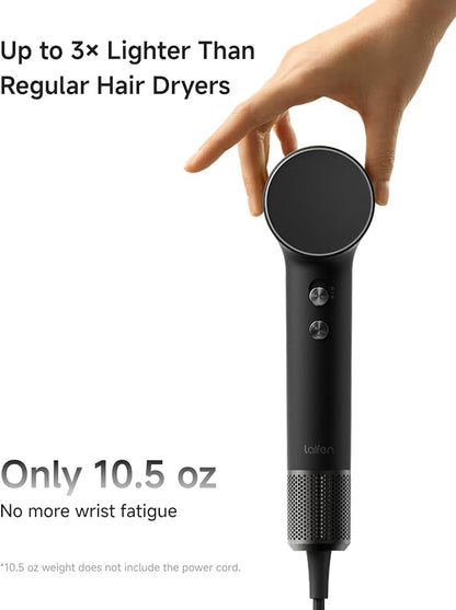 Laifen MINI Hair Dryer, Lightweight and Compact High Speed 200M Ionic Blow Dryer - Image 3