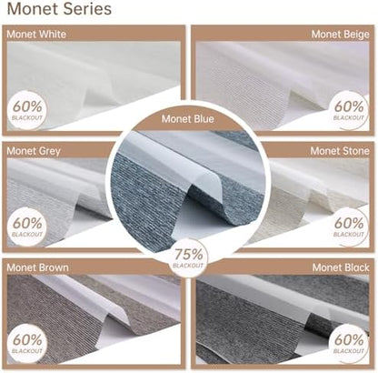 Motorized Blinds with Remote App Voice Control, Custom Zebra Shades | Ultra Quiet Electric Blinds for Windows Doors, Work with Apple Homekit, Alexa, Google Home (Zebra Blinds Fabric Samples)