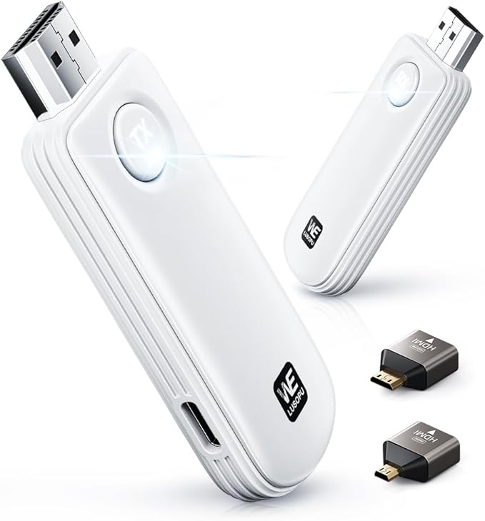 WELUSOPU Wireless HDMI Transmitter and Receiver, HDMI Wireless 4K Decode 1080P by WELUSOPU