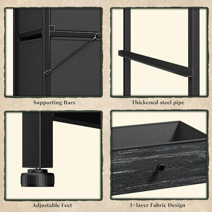 romorgniz dresser for bedroom, tall vertical storage cabinet,12, front angle view