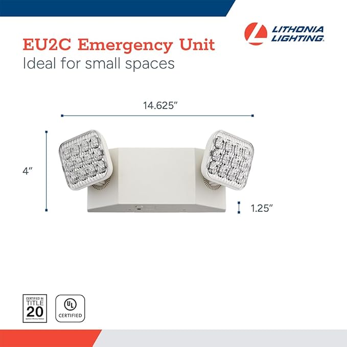 Lithonia Lighting Basics LED Emergency Light, Emergency Lighting - Image 4