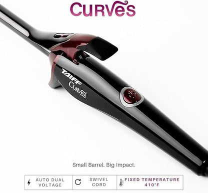 TAIFF Curves Professional Black Titanium Curling Iron – High-Performance Hair - Image 2