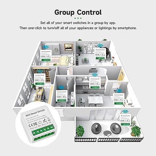 IHSENO ZigBee3.0 Smart Switch Mini Relay Switch, ZigBee Smart Light Switch Need - Image 7
