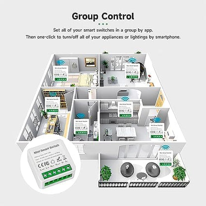 IHSENO ZigBee3.0 Smart Switch Mini Relay Switch, ZigBee Smart Light Switch Need - Image 7