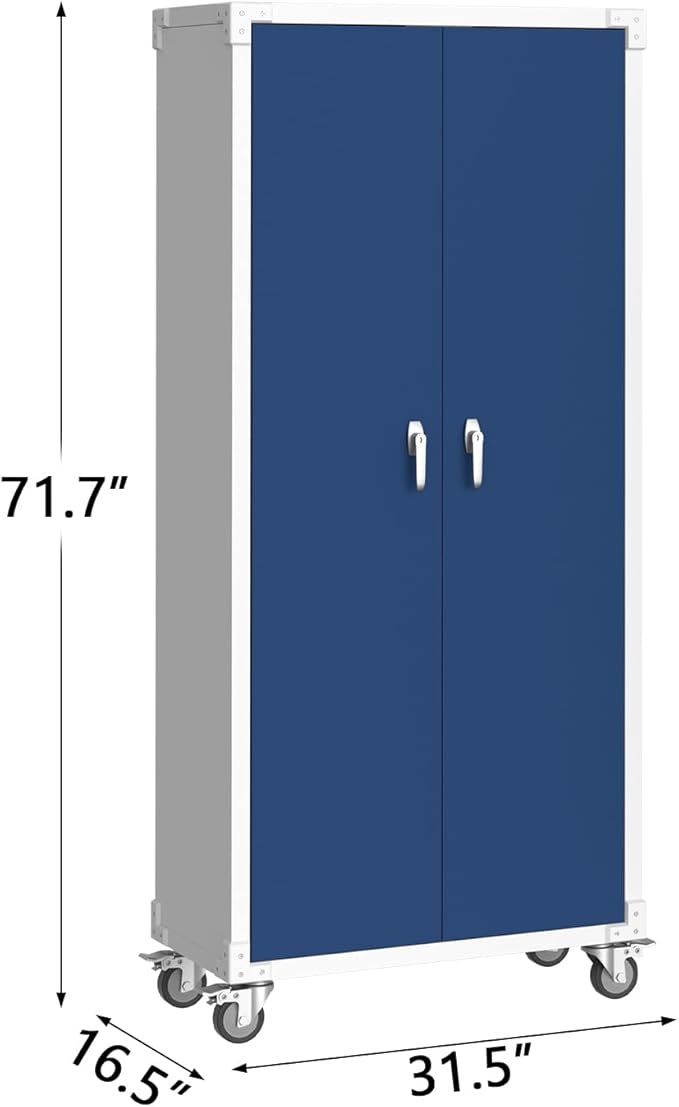 GarveeHome 71 in Steel Storage Cabinet - Image 2
