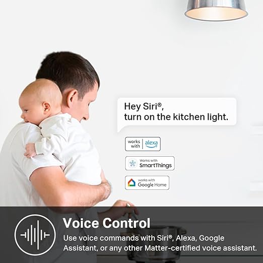 Kasa Matter Smart Light Switch: Voice Control w/Siri, Alexa & Google Assistant - Image 4