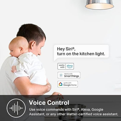 Kasa Matter Smart Light Switch: Voice Control w/Siri, Alexa & Google Assistant - Image 4