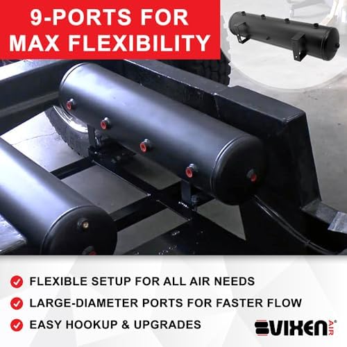vixen air 12v air suspension kit with 200, side view