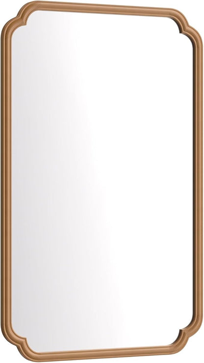 30"x48" Wood Bathroom Mirror for Wall, Large Wood Bathroom Vanity Mirror - Image 8