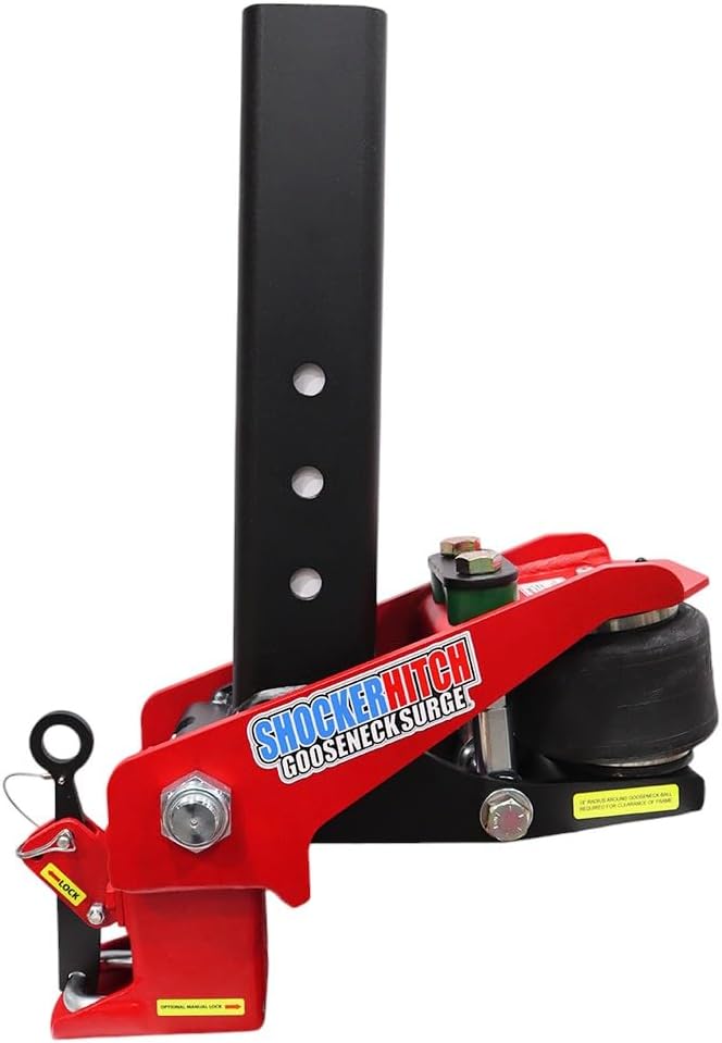 Shocker 30K Gooseneck Surge Air Hitch & Shift Lock Coupler by ShockerHitch
