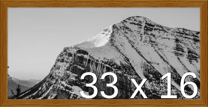 Frame It Easy 33 x 16 Hazel Wood Frame by FrameItEasy