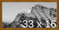 Frame It Easy 33 x 16 Hazel Wood Frame by FrameItEasy