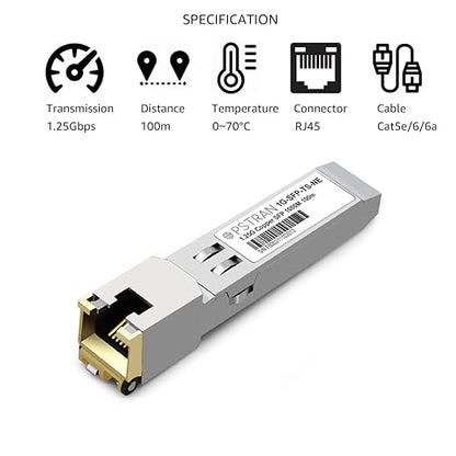 OPSTRAN 1000BASE-T SFP RJ45 Copper Transceiver Module Compatible - Image 2