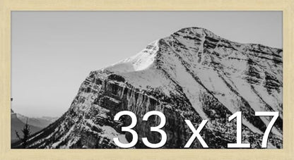 Frame It Easy 33 x 17 Wheat Wood Frame by FrameItEasy