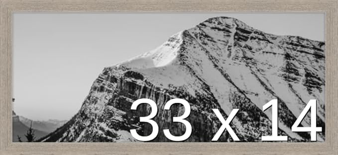Frame It Easy 33 x 14 Rustic Gray Wood Frame by FrameItEasy