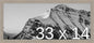 Frame It Easy 33 x 14 Rustic Gray Wood Frame by FrameItEasy