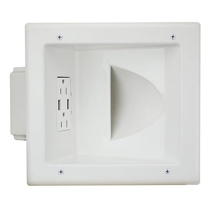 DATA COMM Electronics 45-0231-WH USB Recessed Media Outlet Box, In-Wall Cable by DATACOMM