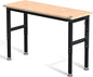 WORKPRO 60" Adjustable Workbench, Rubber Wood Top Heavy-Duty Workstation by WORKPRO