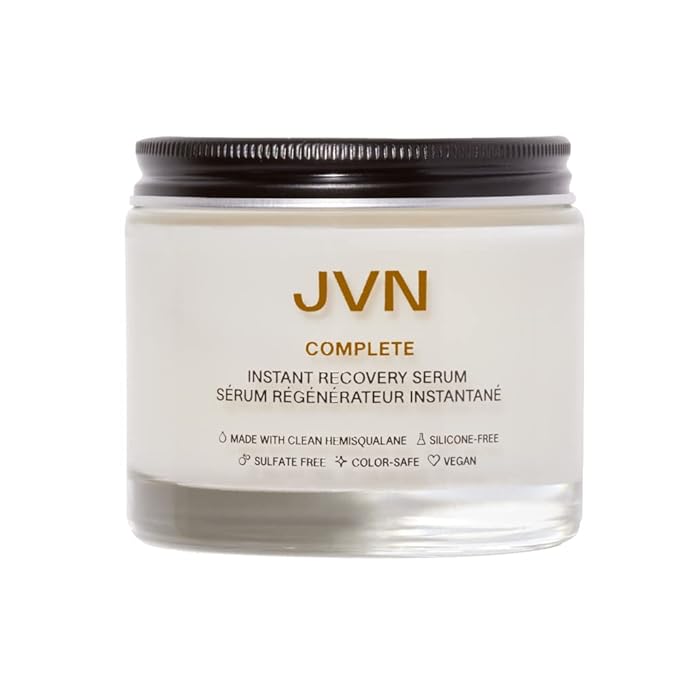 JVN Complete Instant Recovery Hair Serum, 3.4 Fl Oz, Frizz Fighting, Heat by JVN