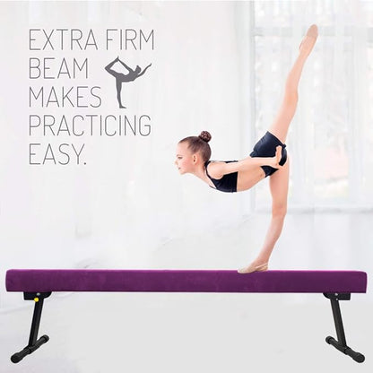 Adjustable&Foldable Gymnastics Balance Beam, 6FT/8ft High-Low Level Floor - Image 7